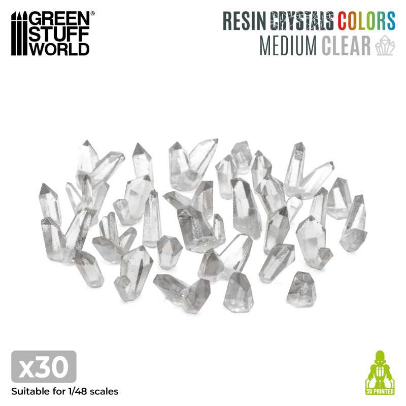 GSW Resin Crystals - Medium CLEAR x30