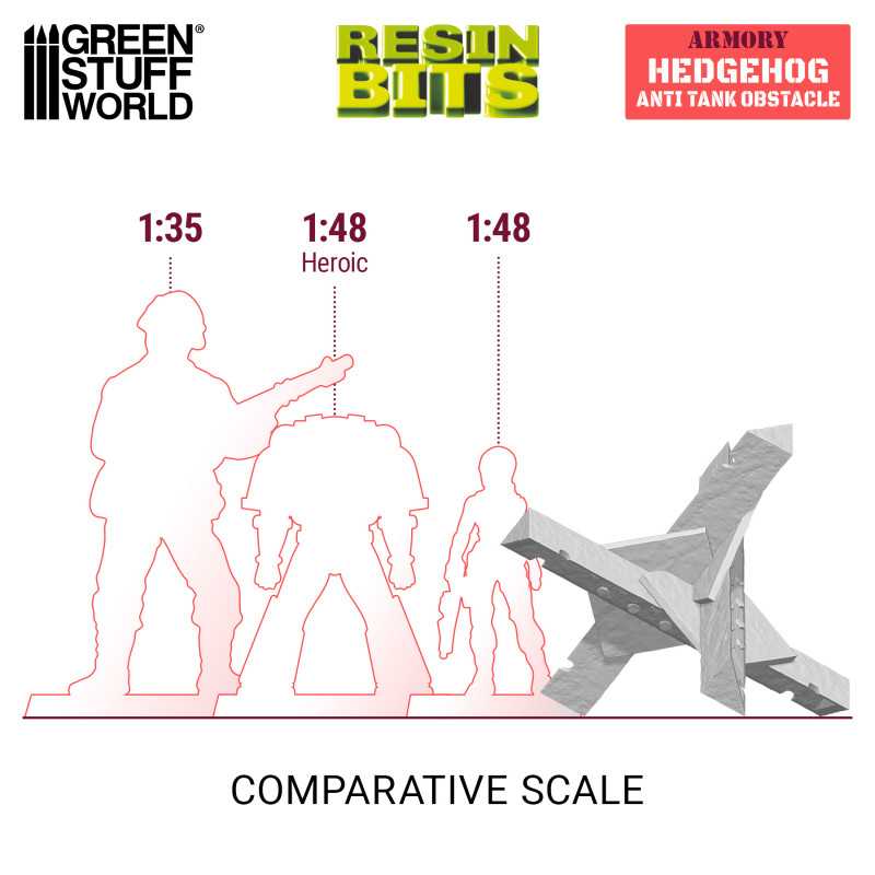 GSW Resin Basing Set - Czech Hedgehog Anti Tank Obstacle