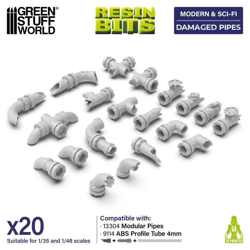 GSW Resin Basing Set - Damaged Pipes