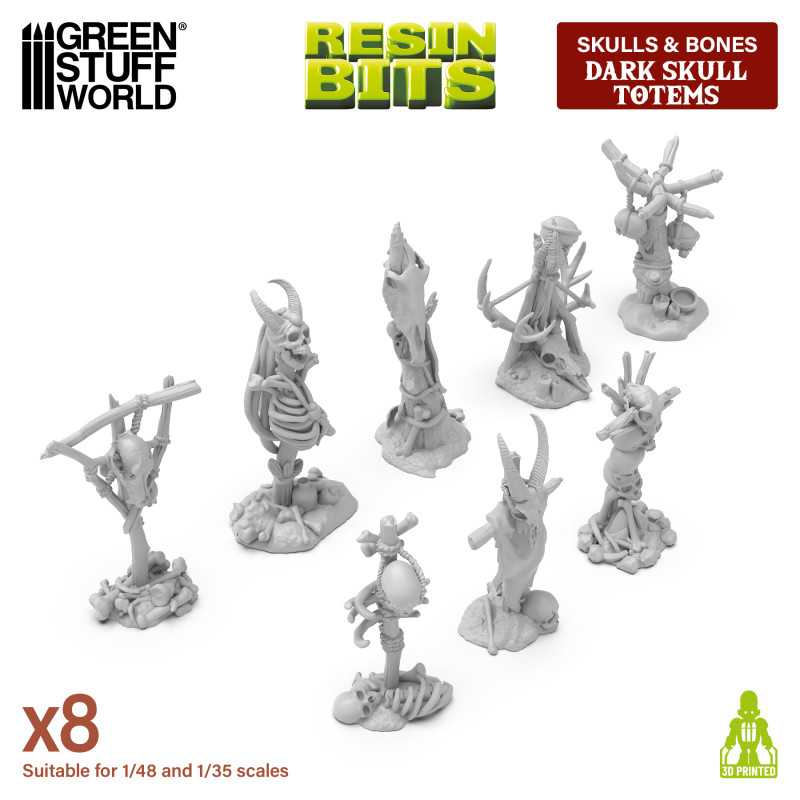 GSW Resin Basing Set - Dark Skull Totems 1:48-1:35