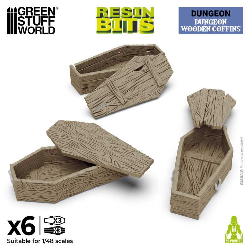 GSW Resin Basing Set - Dungeon Wooden Coffins 1:48