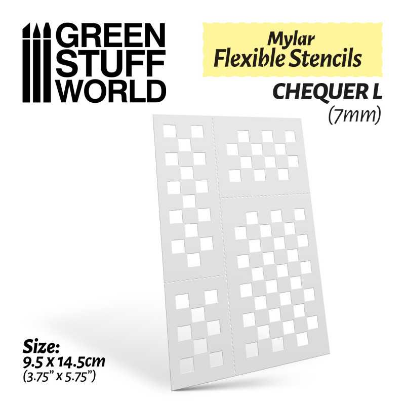 GSW Flexible Stencils - CHEQUER L (7mm)