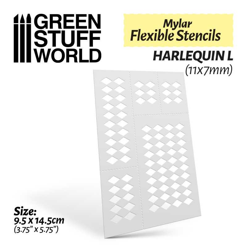 GSW Flexible Stencils - HARLEQUIN L (11x7mm)