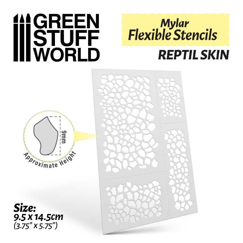 GSW Flexible Stencils - REPTIL SKIN (9mm aprox.)