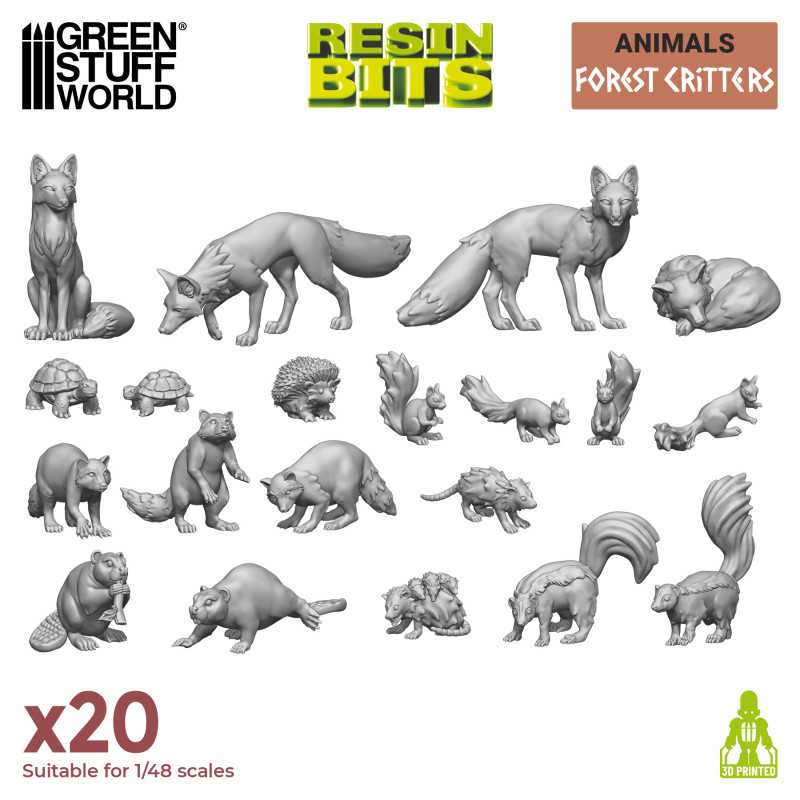GSW Resin Basing Set - Forest Animal Critters