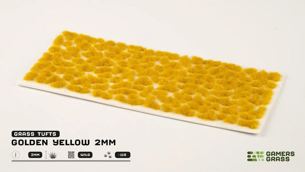 Gamer's Grass Tufts - Golden Yellow 2mm