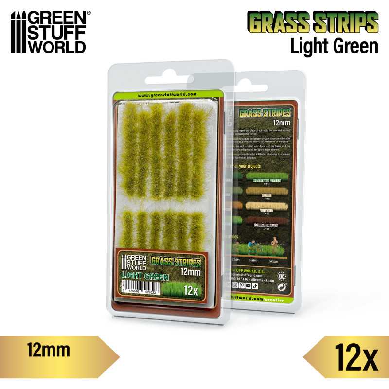 GSW Grass Strips 12mm - Light Green