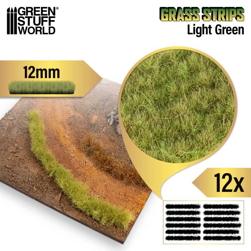 GSW Grass Strips 12mm - Light Green