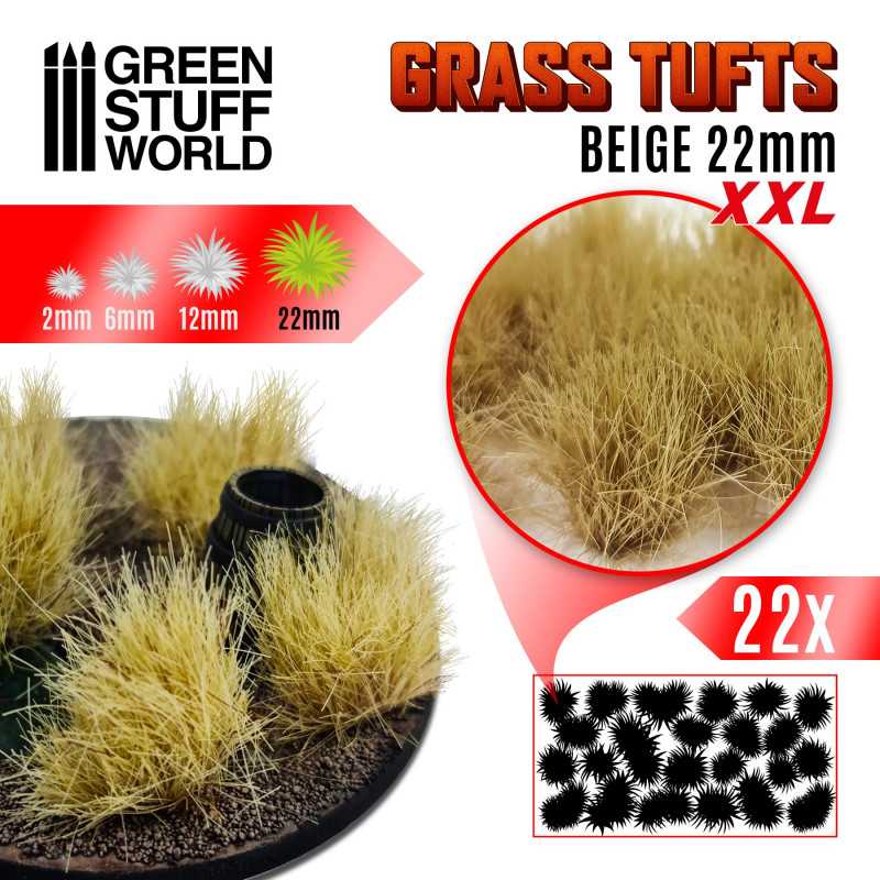 GSW Grass Tufts XXL 22mm - Beige