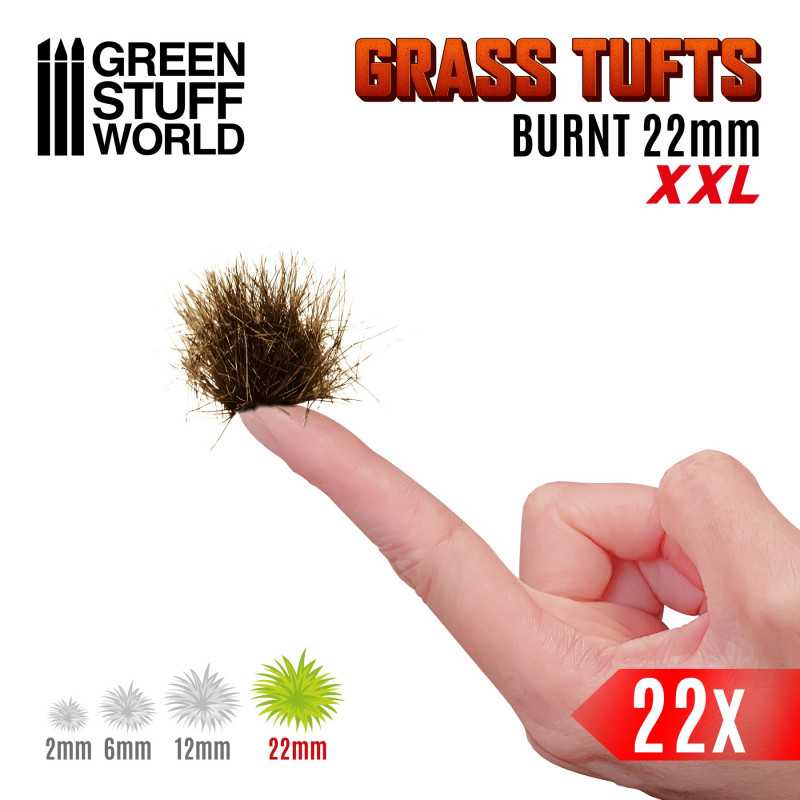 GSW Grass Tufts XXL 22mm - Burnt Brown