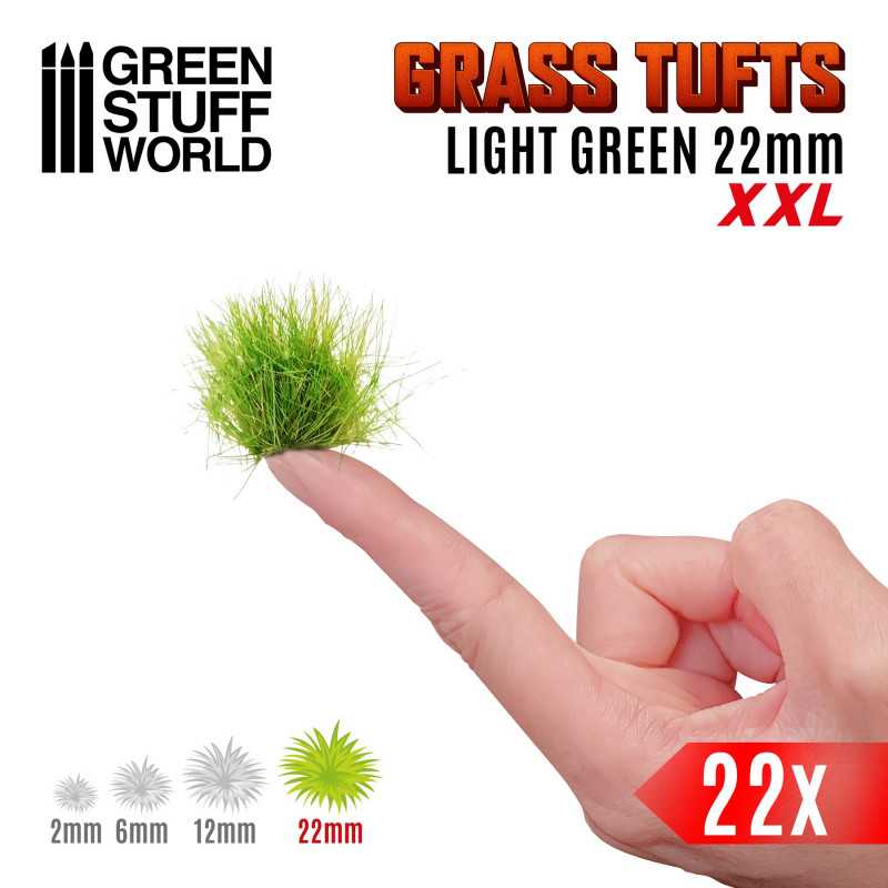 GSW Grass Tufts XXL 22mm - Light Green