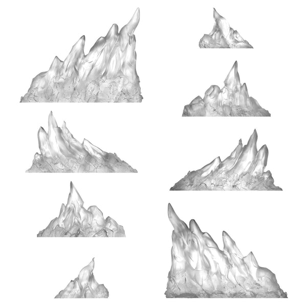 GSW Resin Basing Set - Ice Waves