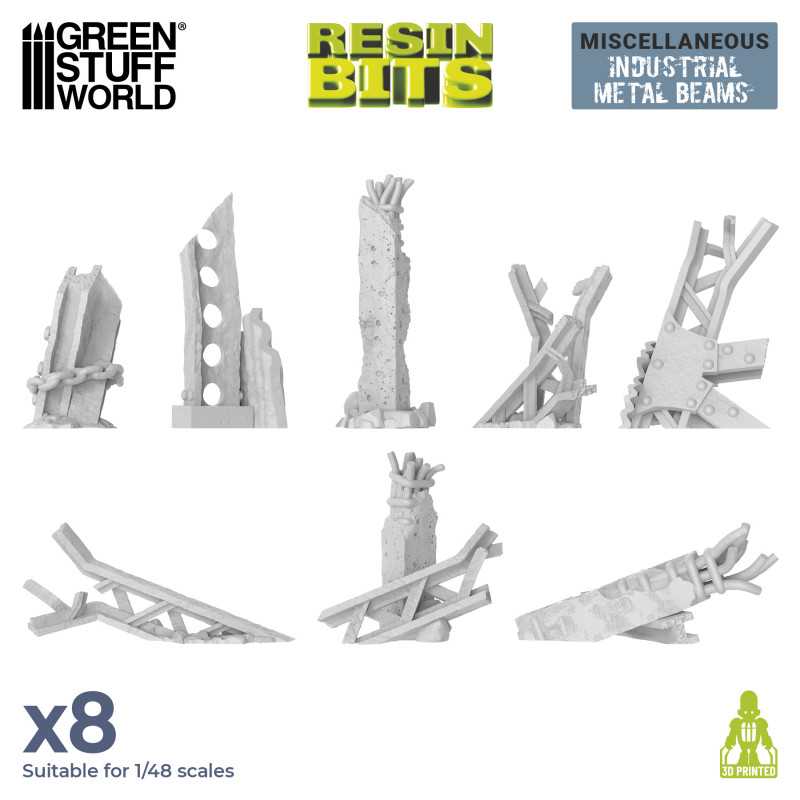 GSW Resin Basing Set - Industrial Metal Beams