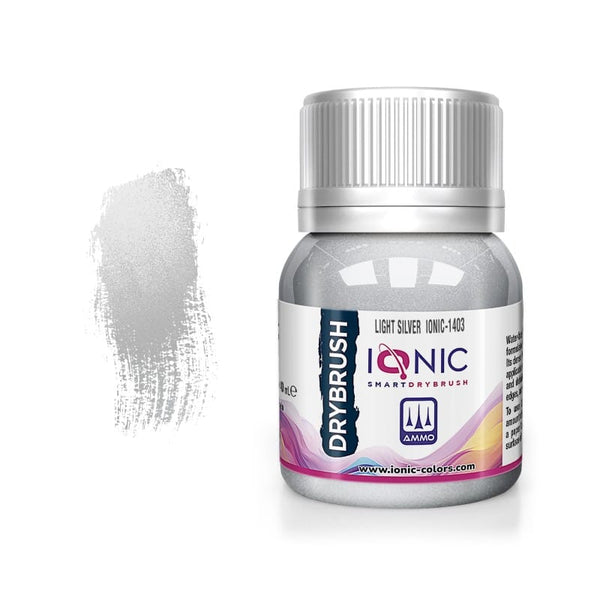 IONIC Drybrush Paints - Light Silver 40ml