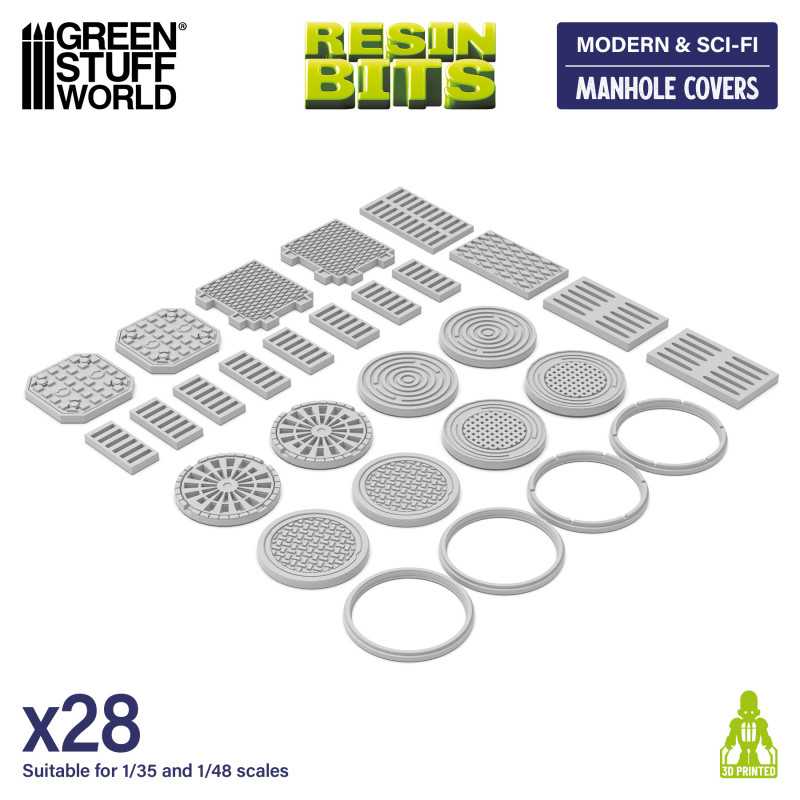 GSW Resin Basing Set - Manhole Covers