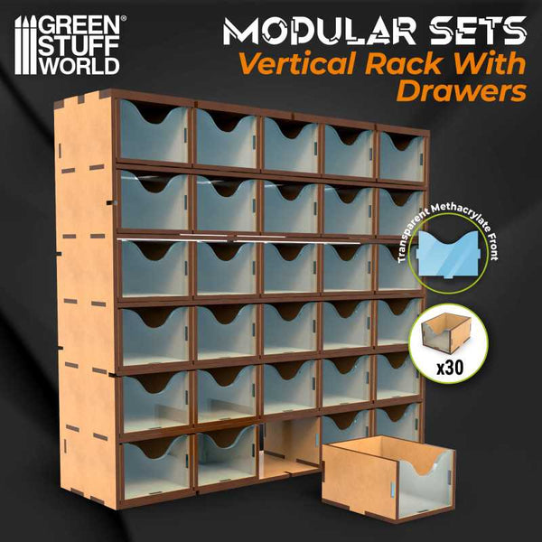 GSW Painting Desk Organizers - Vertical Drawers x30