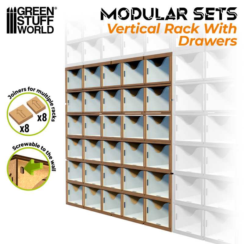 GSW Painting Desk Organizers - Vertical Drawers x30