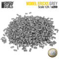 GSW Miniature Model Bricks - Grey x800 1:24