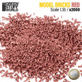GSW Miniature Model Bricks - Red x2000 1:35