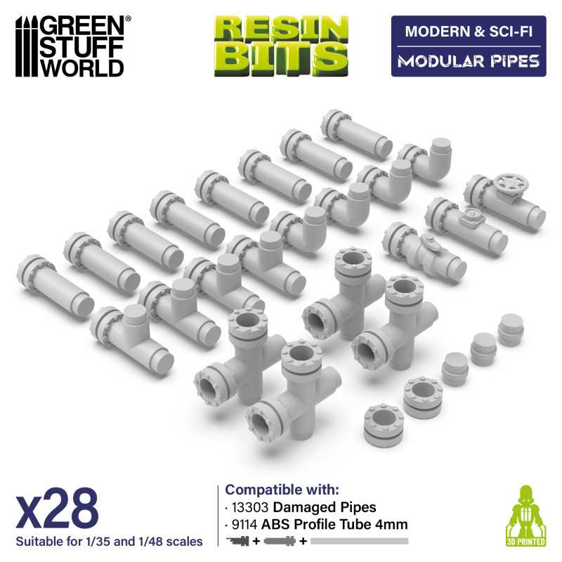 GSW Resin Basing Set - Modular Pipes