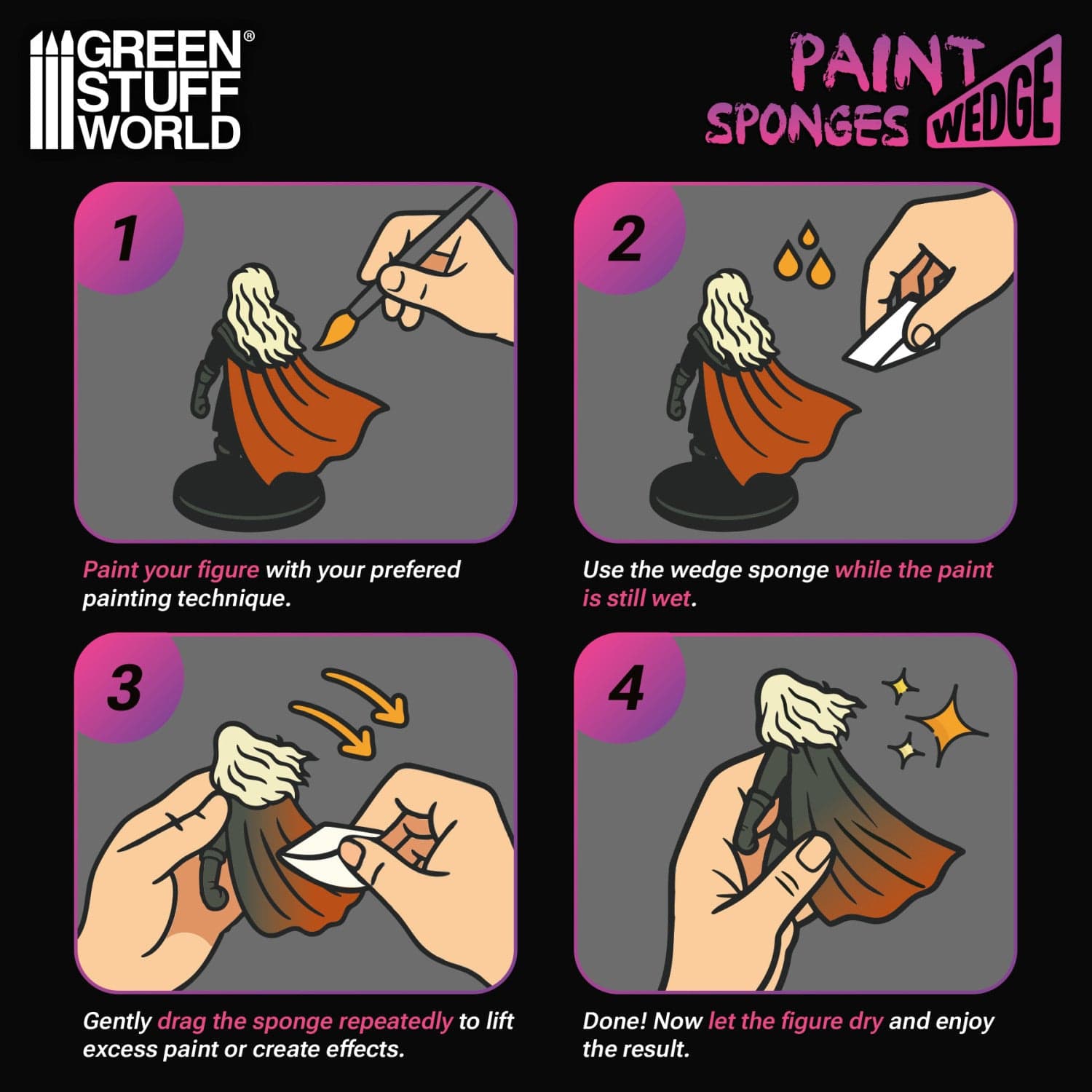 GSW Tools - Paint Wedge Sponges