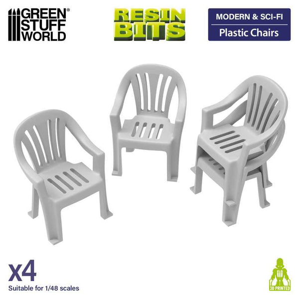 GSW Resin Basing Set - Plastic Chairs