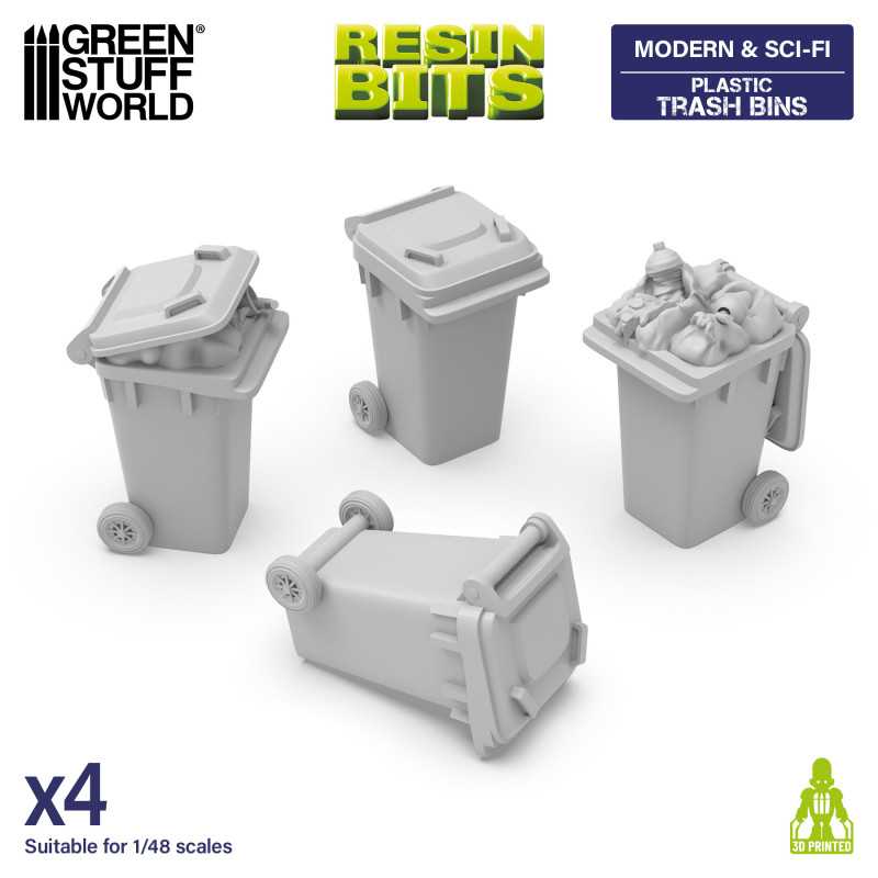 GSW Resin Basing Set - Plastic Trash Bins