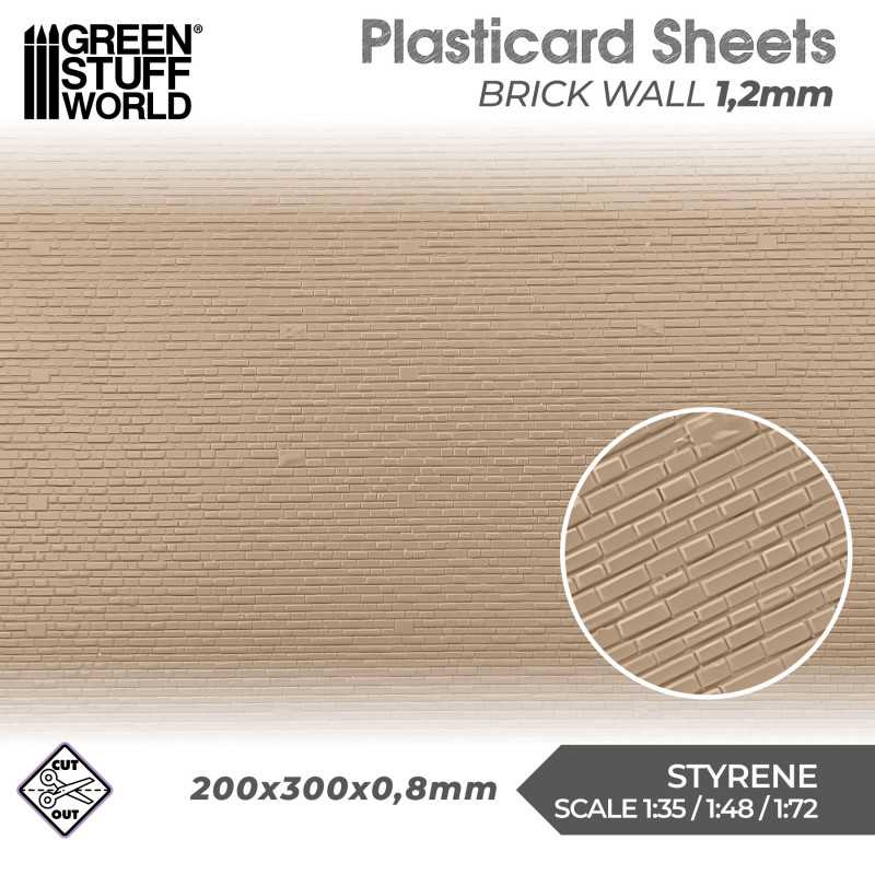 GSW Plasticard - Brick Walls 1,2mm