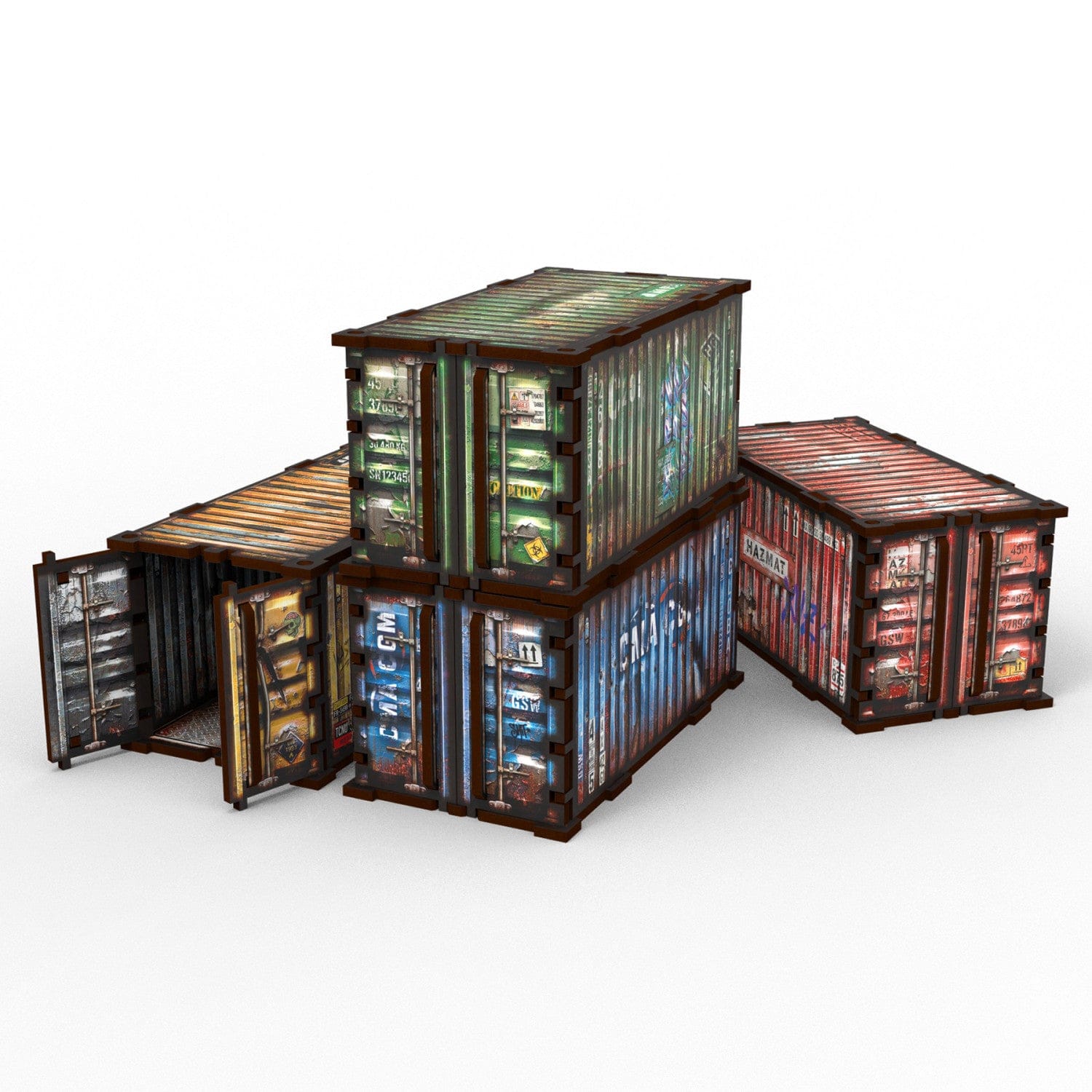 GSW MDF Diorama kit - Pre-painted WTC container (Pack x4)