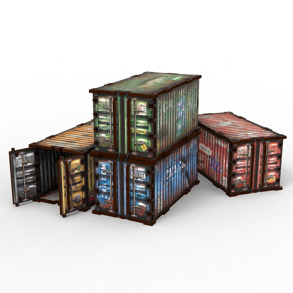 GSW MDF Diorama kit - Pre-painted WTC container (Pack x4)