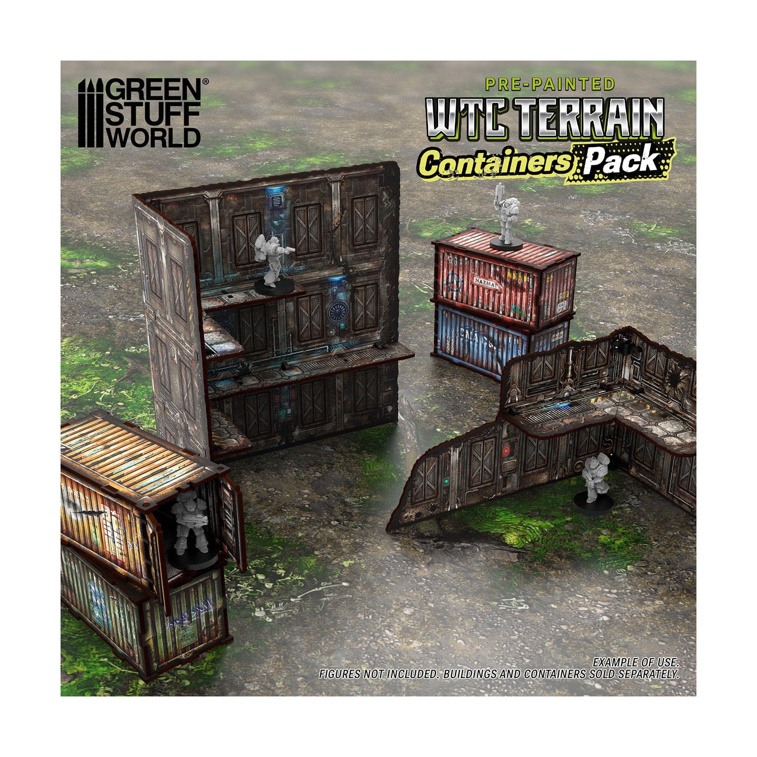 GSW MDF Diorama kit - Pre-painted WTC container (Pack x4)