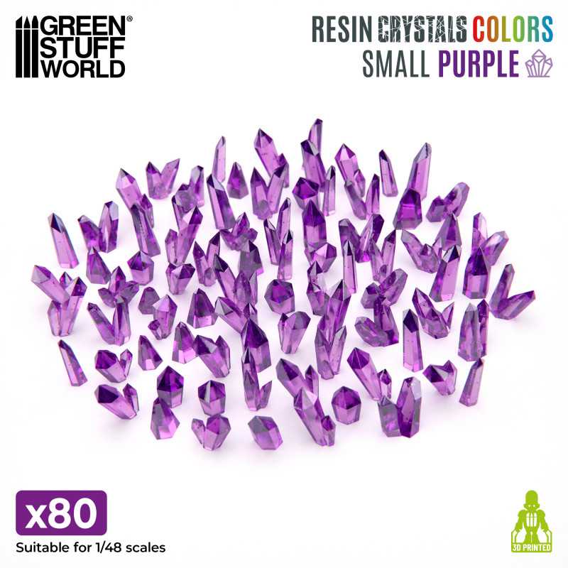 GSW Resin Crystals - Small PURPLE x80