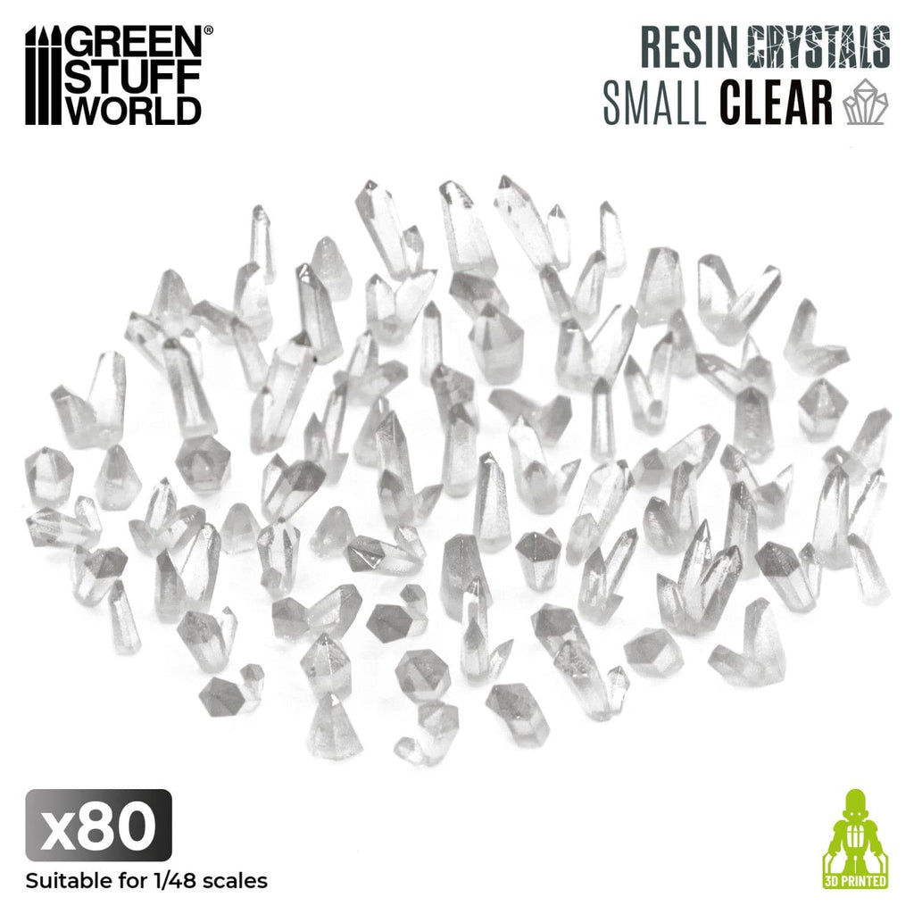 GSW Resin Crystals - Small CLEAR x80