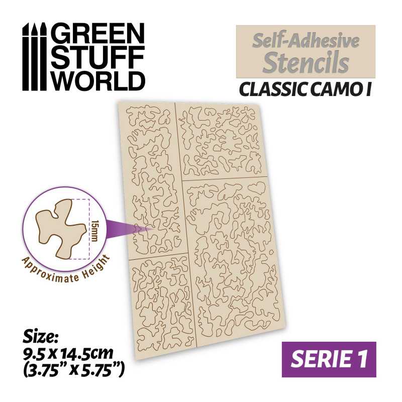 GSW Self-adhesive stencils - Classic Camo 1