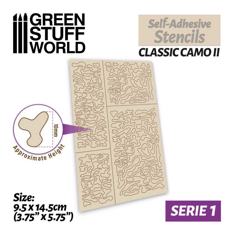 GSW Self-adhesive stencils - Classic Camo 2