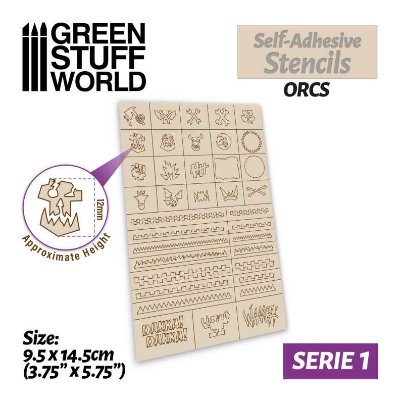 GSW Self-adhesive stencils - Orcs