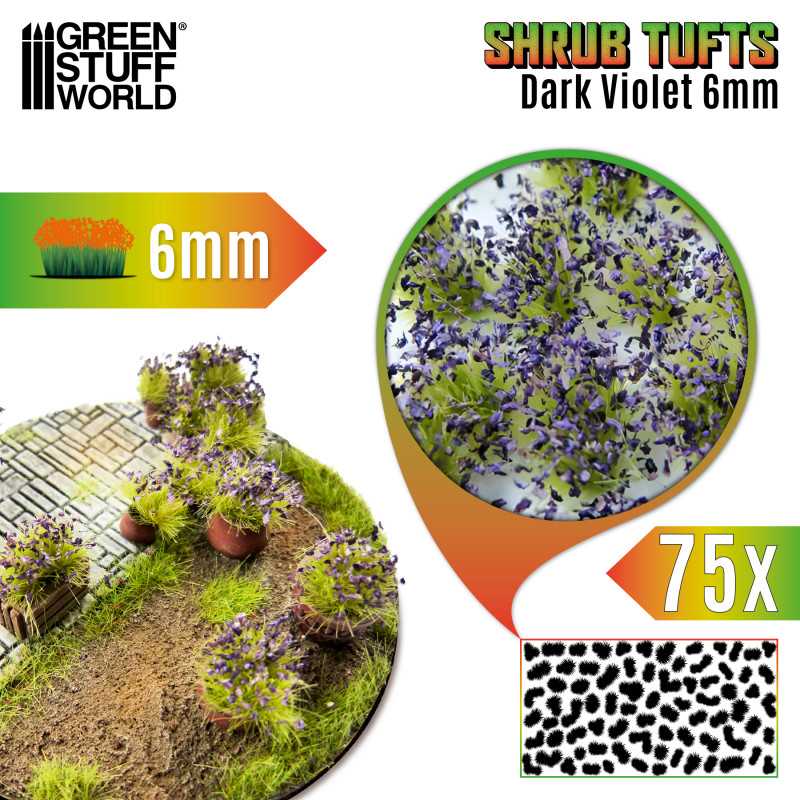 GSW Shrubs Tufts 6mm - Dark Violet