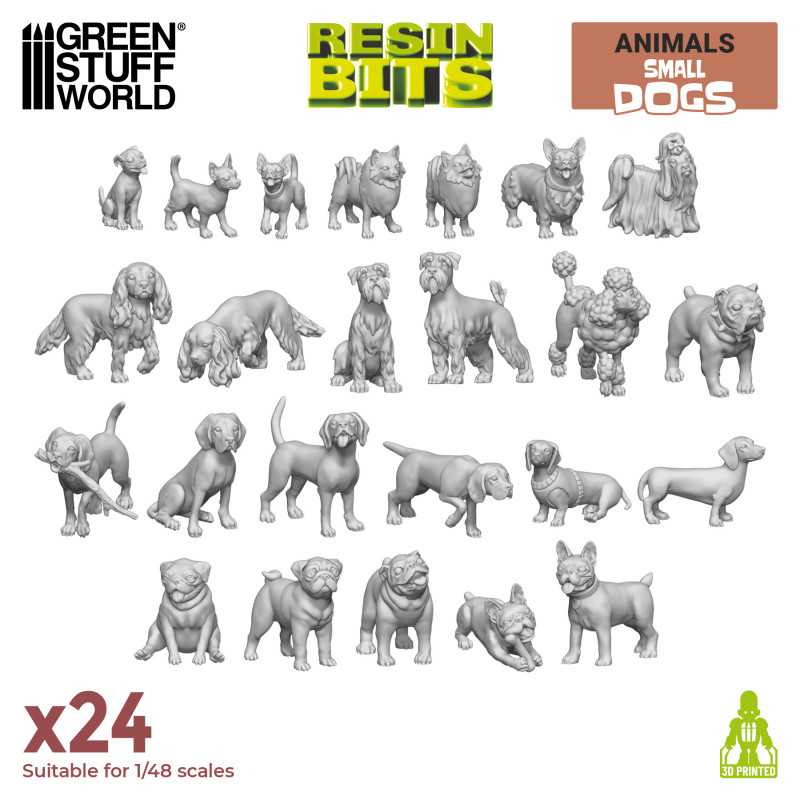 GSW Resin Basing Set - Small Dogs