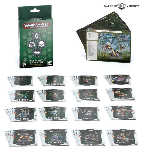 Warhammer Underworlds Warbands of Spitewood Cards (ENG)
