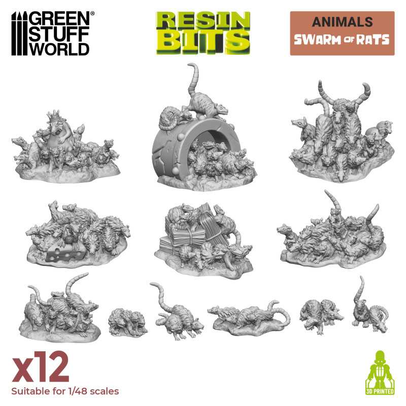 GSW Resin Basing Set - Swarm of Rats