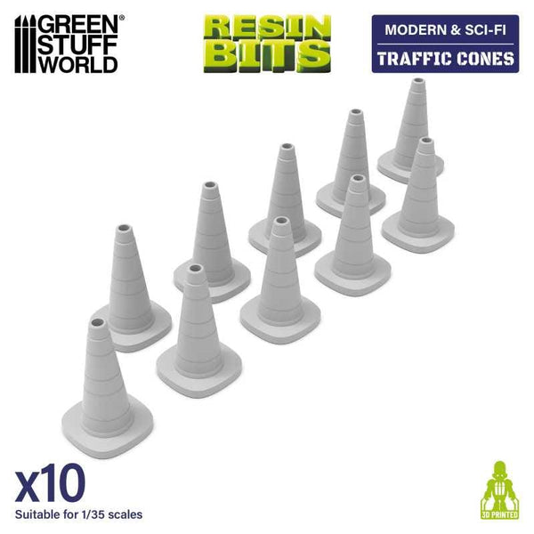 GSW Resin Basing Set - Traffic Cones 1:35