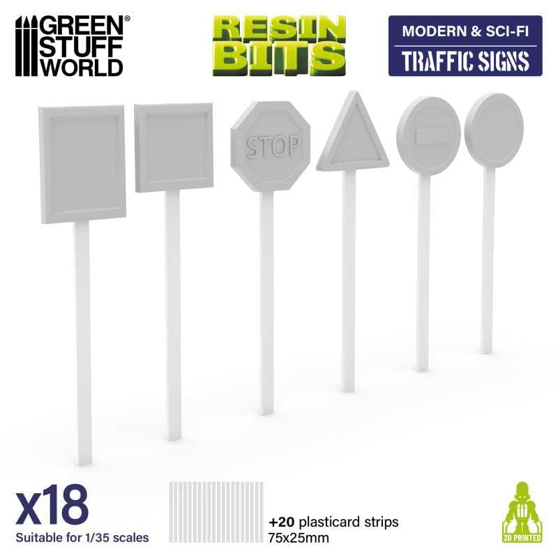 GSW Resin Basing Set - Traffic Signs 1:35