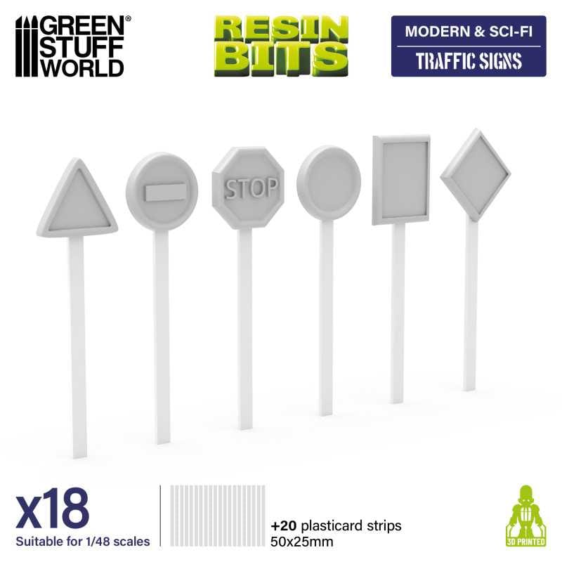GSW Resin Basing Set - Traffic Signs 1:48
