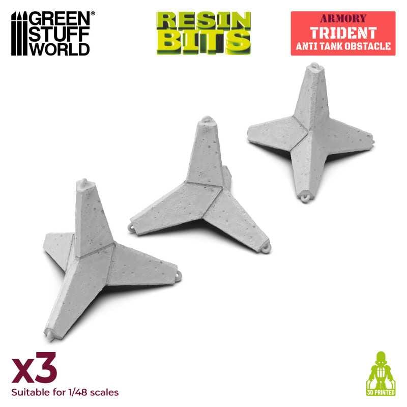 GSW Resin Basing Set - Trident Anti Tank Obstacle
