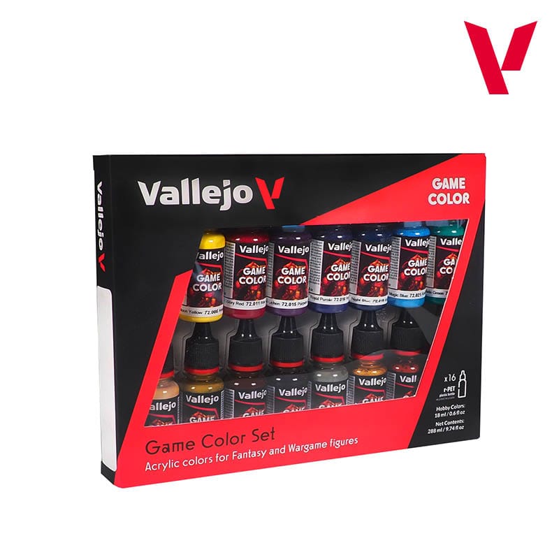 Vallejo Game Color Paint Set - Advanced set (16 colors)