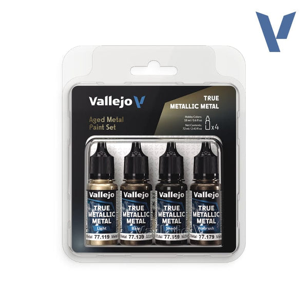 Vallejo True Metallic Metal Set - Aged Metal