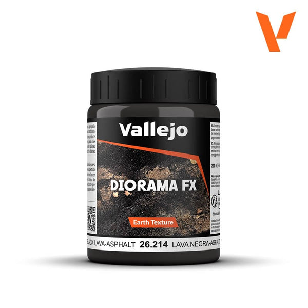 Vallejo Diorama Effects 200ml - Black Lava Asphalt
