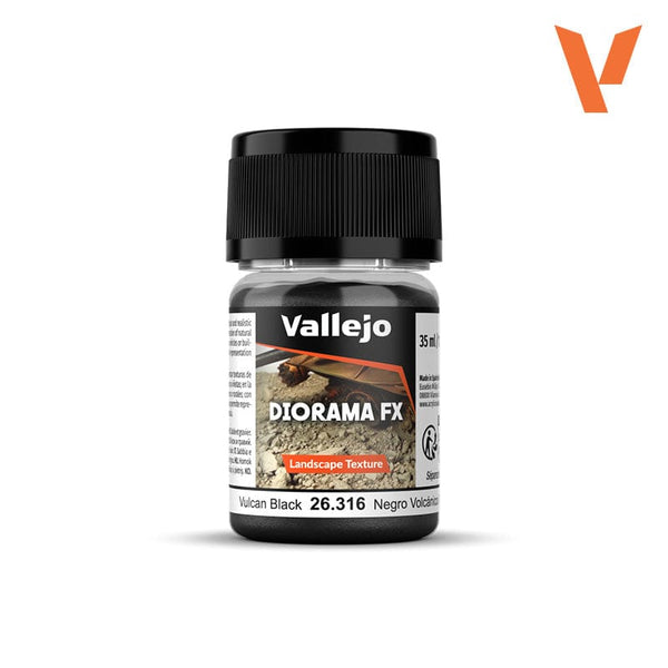 Vallejo Diorama Effects 35ml - Vulcan Black Texture 0.1-0.6mm