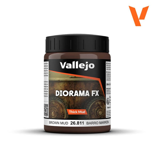 Vallejo Diorama Effects 200ml - Brown Mud