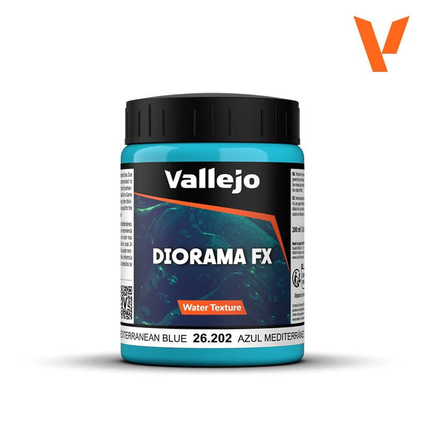 Vallejo Diorama Effects 200ml - Mediterranean Blue Water Gel